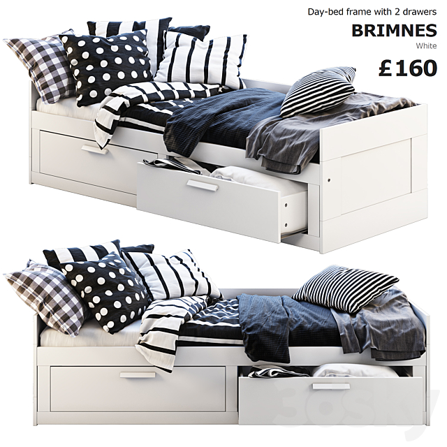 Ikea Brimnes 3 3DSMax File - thumbnail 1