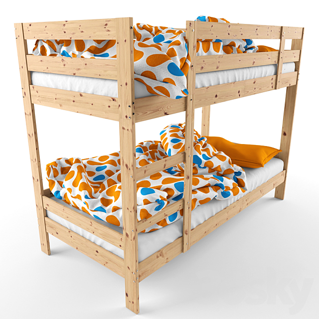 Ikea Mydal Bed 3ds Max - thumbnail 1