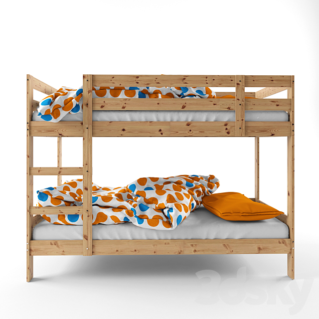 Ikea Mydal Bed 3ds Max - thumbnail 2