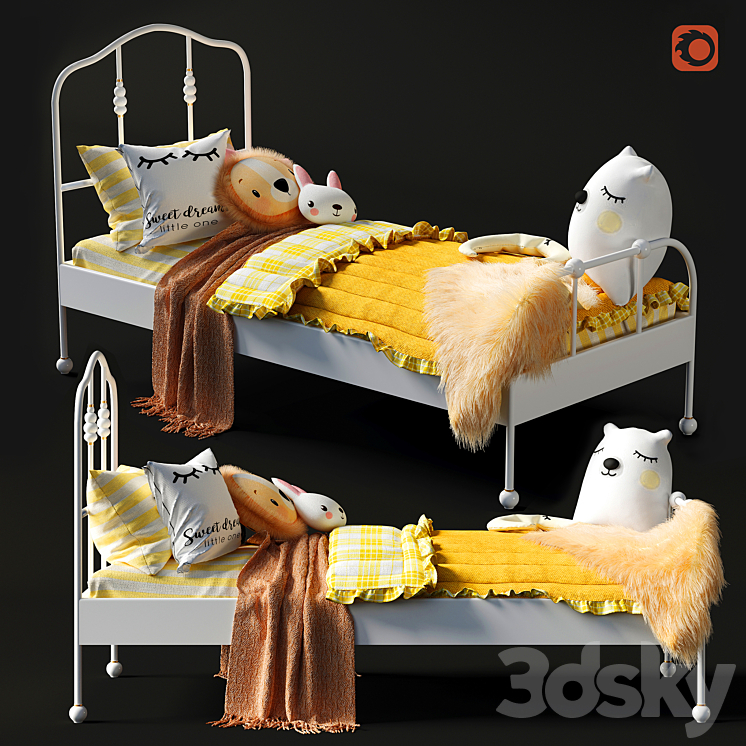 Ikea Sagstua \/ Luröy Bed – 5 3DS Max - thumbnail 1