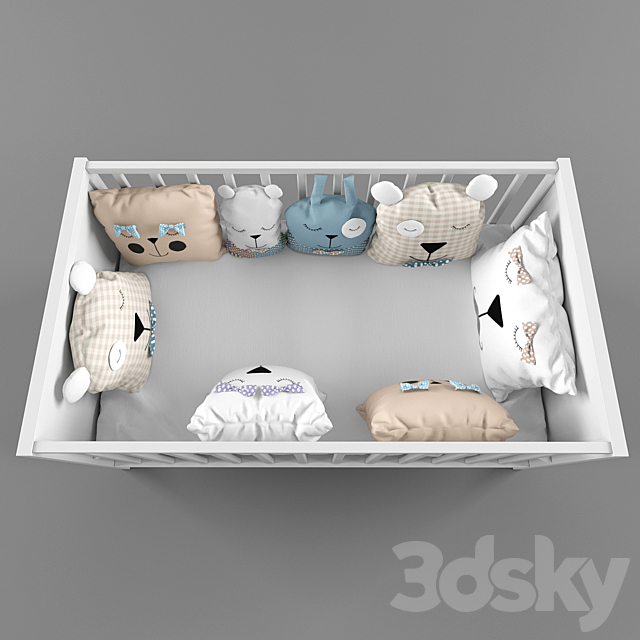 Ikea Sundvik baby bed 3DS Max Model - thumbnail 3