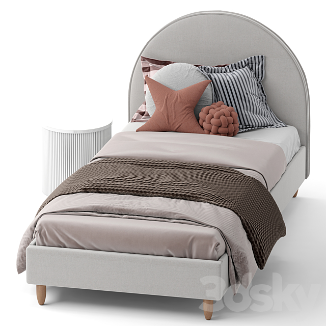 Imogen Single Bed 3DSMax File - thumbnail 3