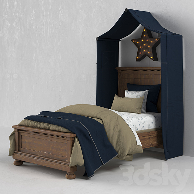 JAMESON BED 3DSMax File - thumbnail 1