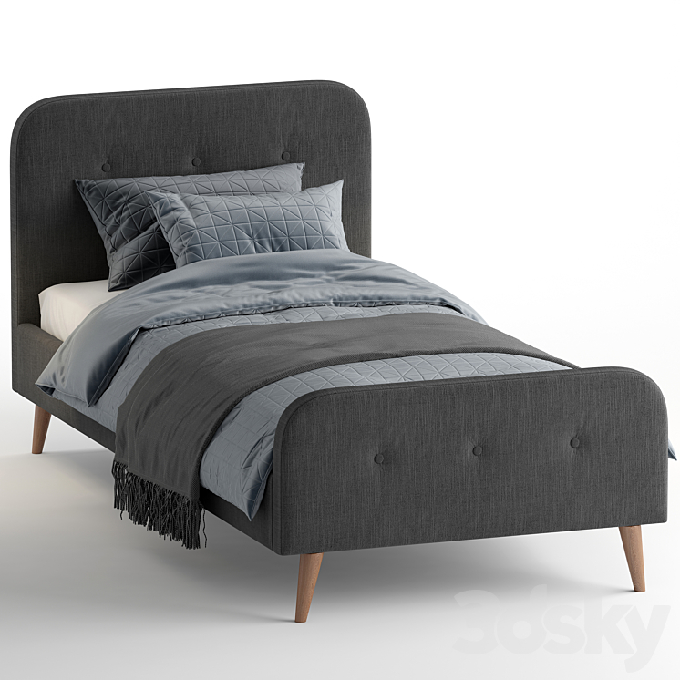 JYSK KONGSBERG bed 3DS Max - thumbnail 2