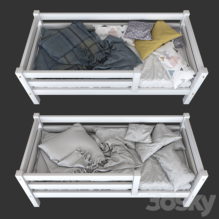 Kids bed Hoff – Sonya 3DS Max - thumbnail 2