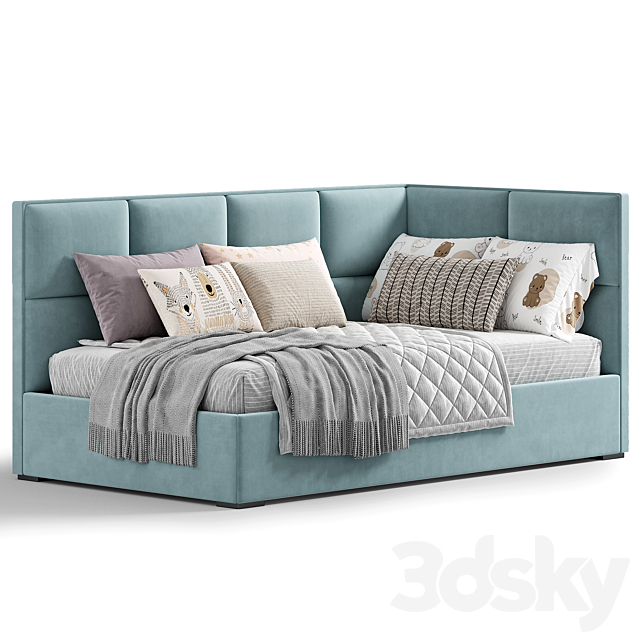 Kids bed KD42 3ds Max - thumbnail 2