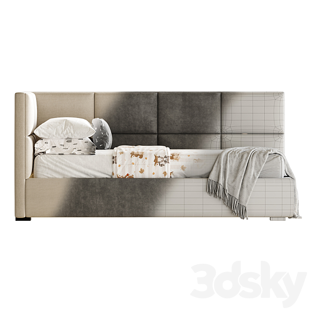 Kids bed KD42 3DS Max Model - thumbnail 3