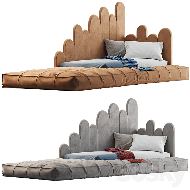 Kid’s bed with a soft base by LaStudia 02 3ds Max - thumbnail 2