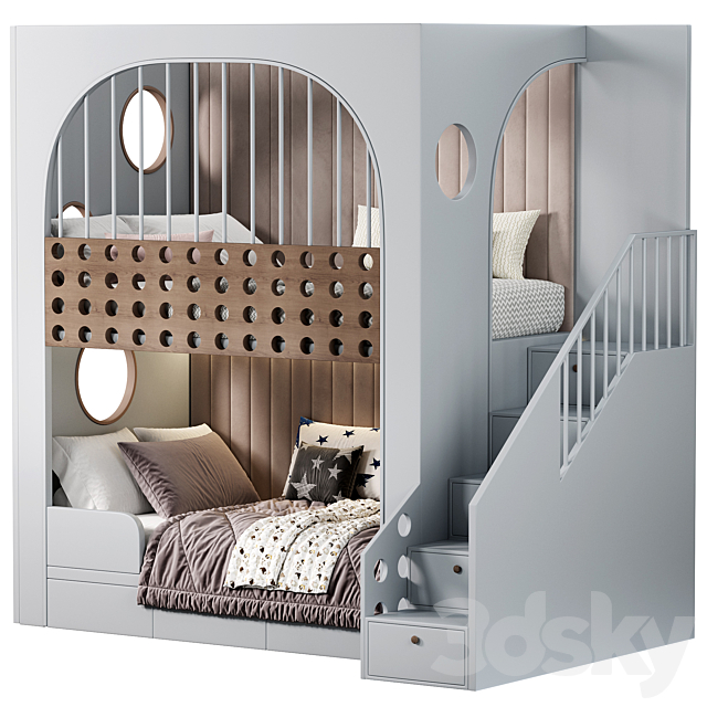 kids bedroom 12 3DS Max Model - thumbnail 4