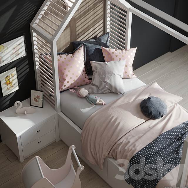 Kid’s Bedroom set 3DSMax File - thumbnail 4