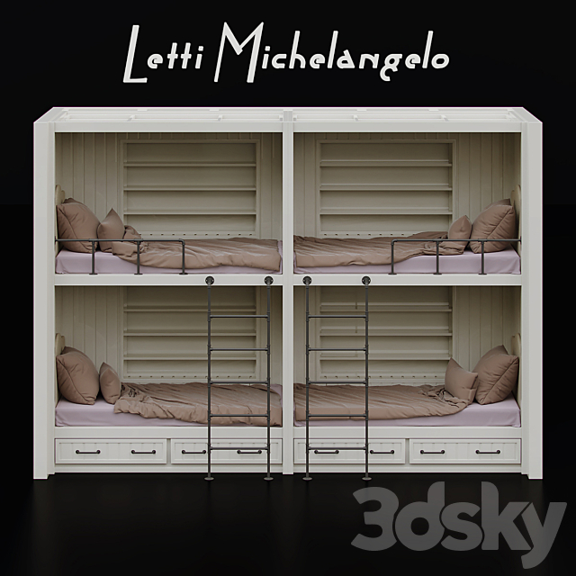 Letti Michelangelo 3DSMax File - thumbnail 1