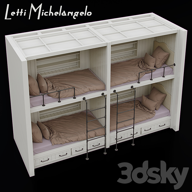 Letti Michelangelo 3DSMax File - thumbnail 2