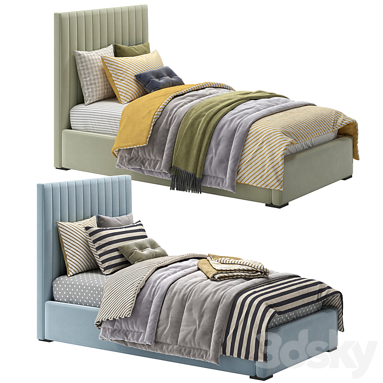 Mareberg Bed 3DS Max Model - thumbnail 2