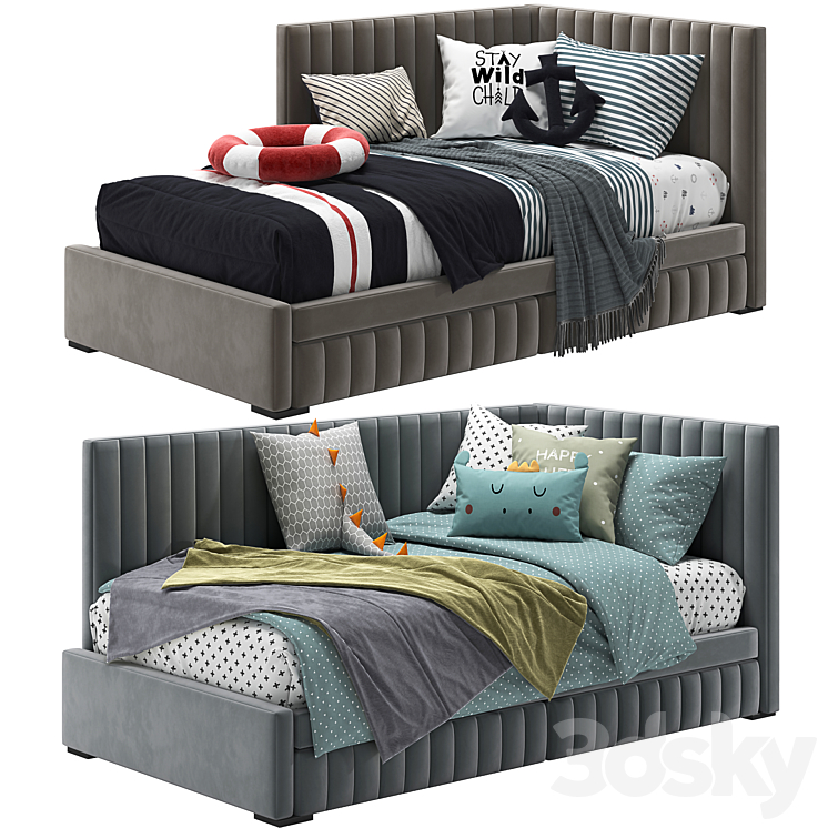 Mareberg Corner Bed 3DS Max Model - thumbnail 1