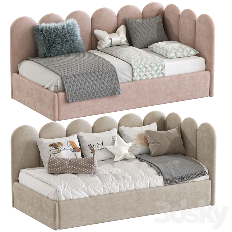 Modern sofa bed 7 3DS Max - thumbnail 1