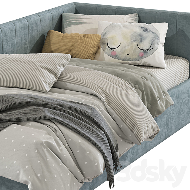 Modern style sofa bed 226 3DSMax File - thumbnail 7