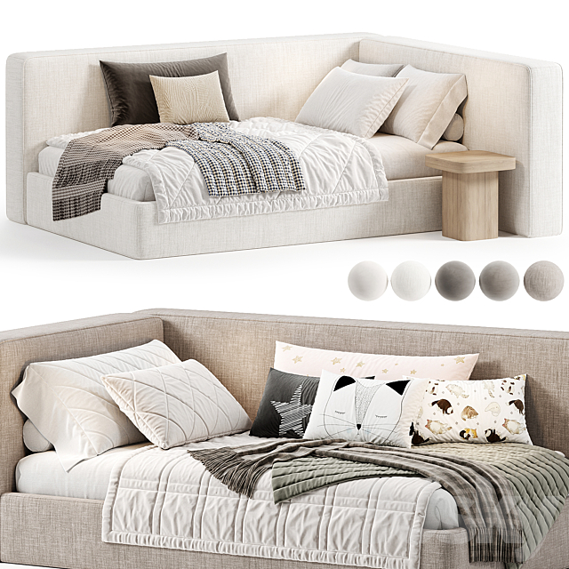 Monti Kids Bed By Bedsone 3ds Max - thumbnail 1