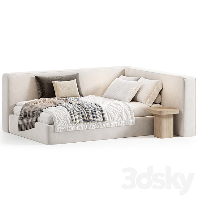 Monti Kids Bed By Bedsone 3ds Max - thumbnail 2