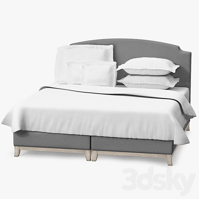 Nina Bed 3DS Max Model - thumbnail 2