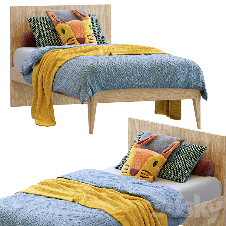 Nuk Single Bed 2 3DS Max Model - thumbnail 1