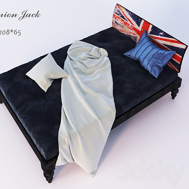 Old Union Jack bed 3DSMax File - thumbnail 2