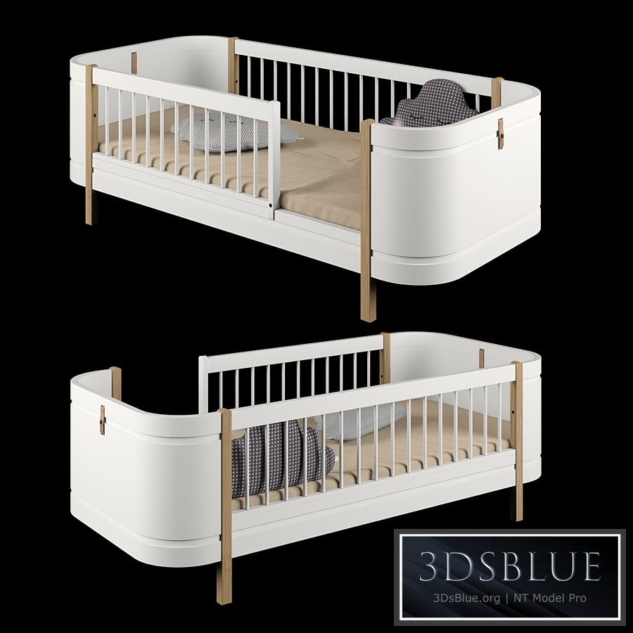 OLIVER FURNITURE Wood Mini Junior Bed 3DS Max - thumbnail 3