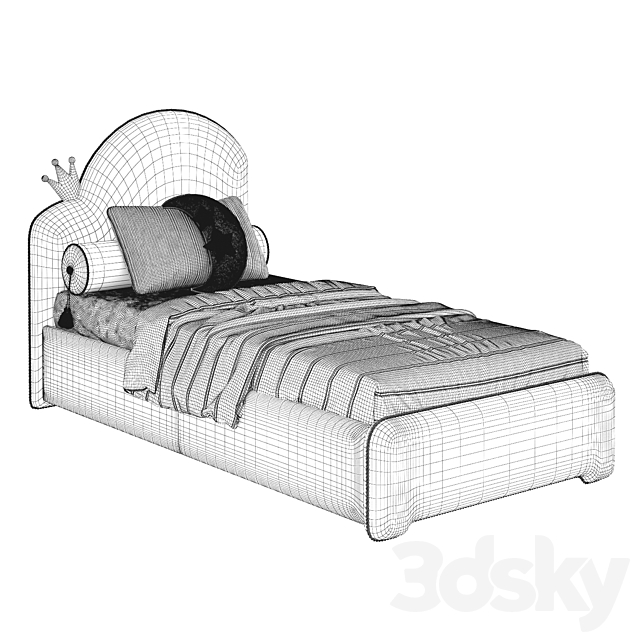 OM Children’s bed Cloud_2_ Iriska 3ds Max - thumbnail 3