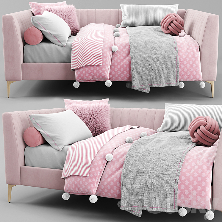 Pottery Barn Avalon Channel Daybed 3DS Max - thumbnail 1