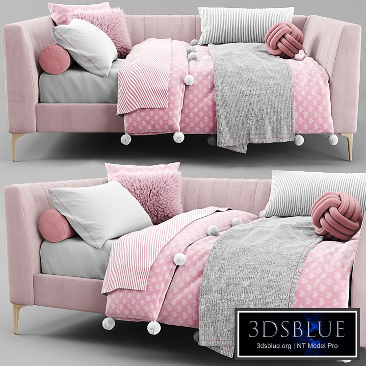 Pottery Barn Avalon Channel Daybed 3DS Max - thumbnail 3