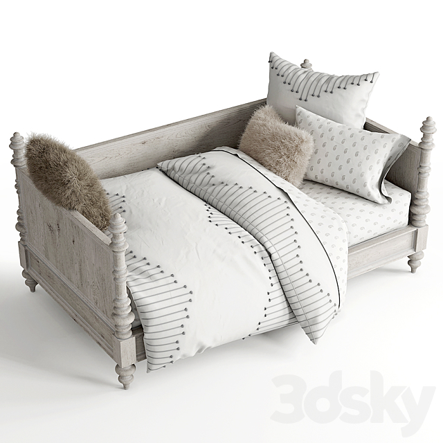 Restoration Hardware | Zoe daybed 3ds Max - thumbnail 1