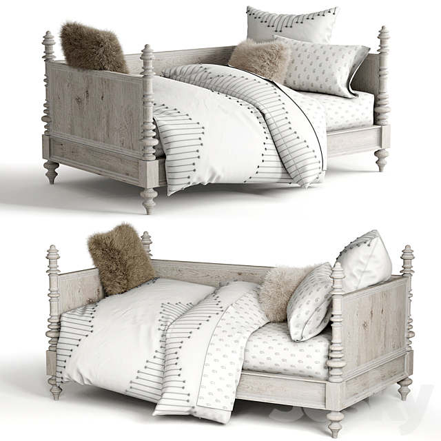 Restoration Hardware | Zoe daybed 3ds Max - thumbnail 2