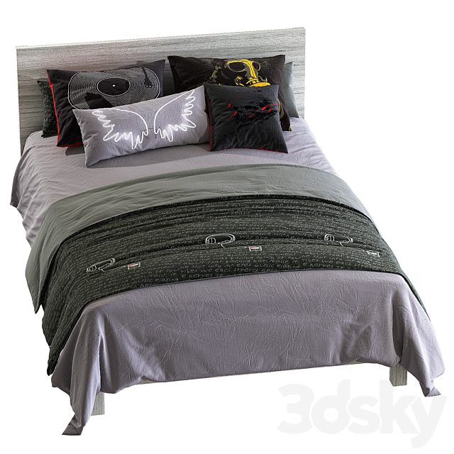 Reve cabecero bed 3DS Max Model - thumbnail 3