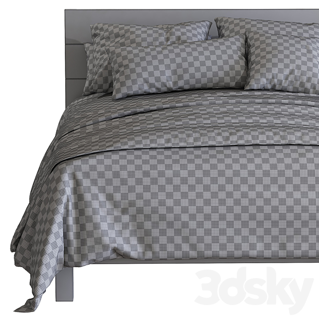 Reve cabecero bed 3DS Max Model - thumbnail 5