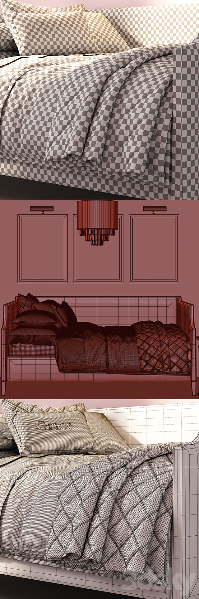 RH Annika Velvet Daybed 3DSMax File - thumbnail 3