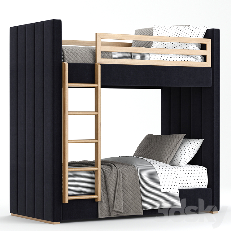 RH Baby & Child Carver bunk bed 3DS Max - thumbnail 1