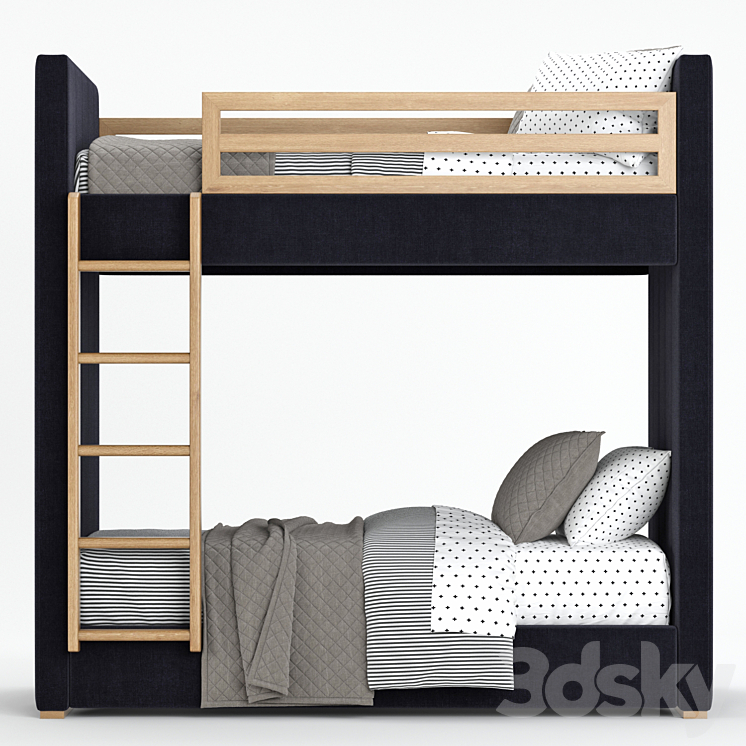 RH Baby & Child Carver bunk bed 3DS Max - thumbnail 2