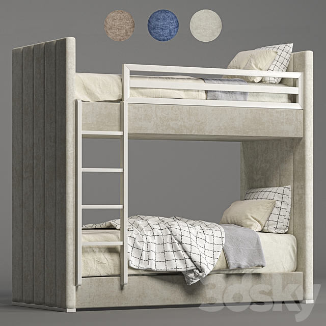 Rh carver bed 3ds Max - thumbnail 3