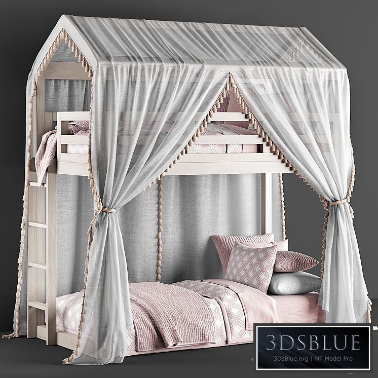 RH Cole House Bunk Bed 3DS Max - thumbnail 3