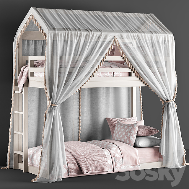 RH Cole House Bunk Bed 3DSMax File - thumbnail 1