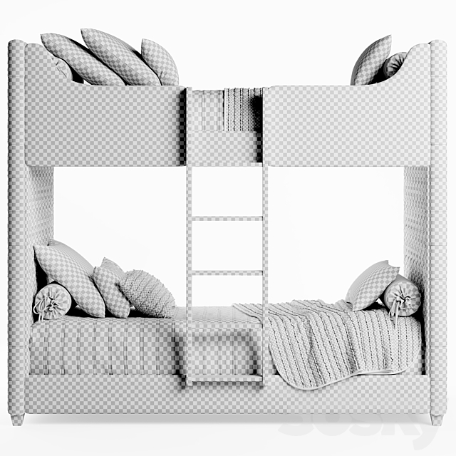 RH Devyn Bed 3DS Max Model - thumbnail 4