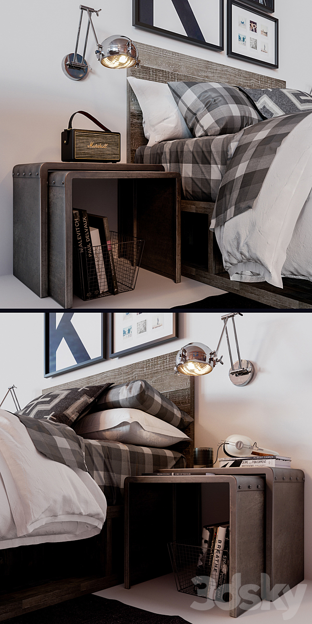 RH EMMETT STORAGE BED 3DSMax File - thumbnail 2