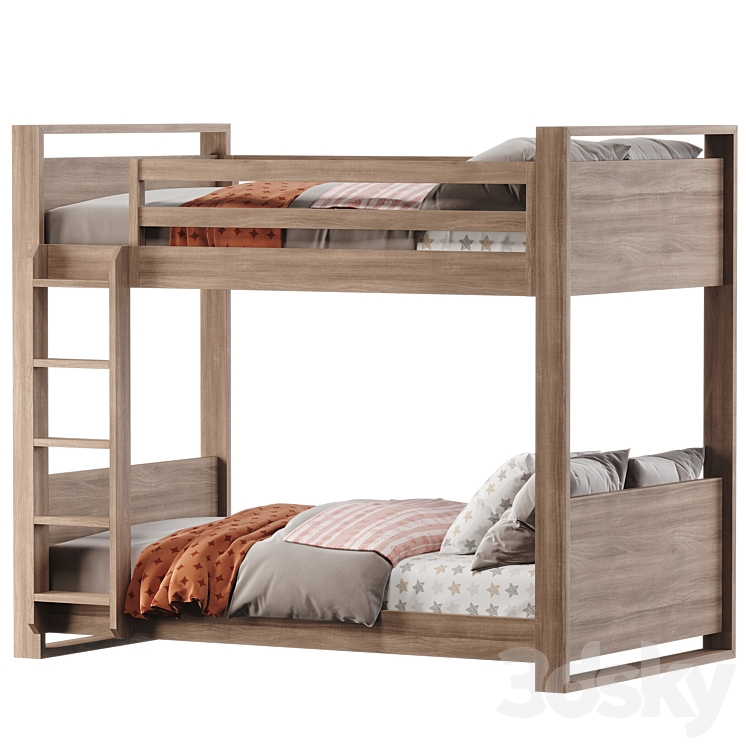 RH | Wyler Bunk Bed 3DS Max Model - thumbnail 2