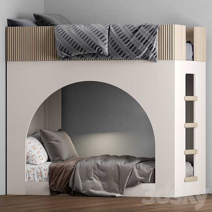 Sarah Sherman Samuel Arches Bunk Bed 3DS Max Model - thumbnail 2