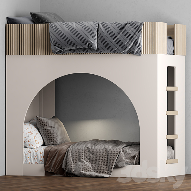 Sarah Sherman Samuel Arches Bunk Bed 3DSMax File - thumbnail 2