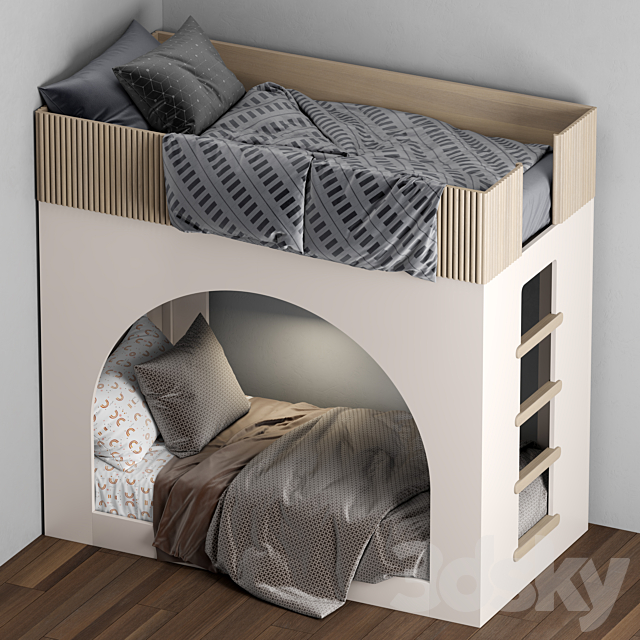 Sarah Sherman Samuel Arches Bunk Bed 3DSMax File - thumbnail 3