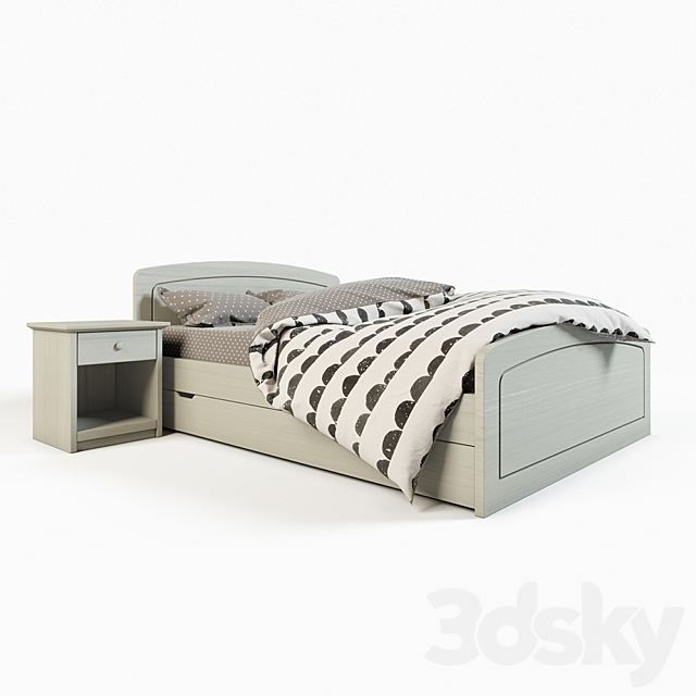 Scandola bed 3DSMax File - thumbnail 1