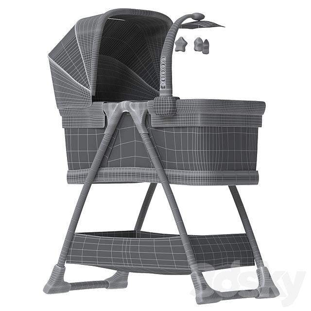 Simmons Kids City Sleeper Bassinet 3ds Max - thumbnail 3