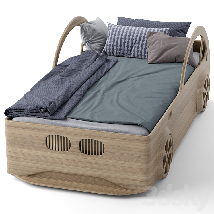 Single bed 6 3DS Max - thumbnail 2