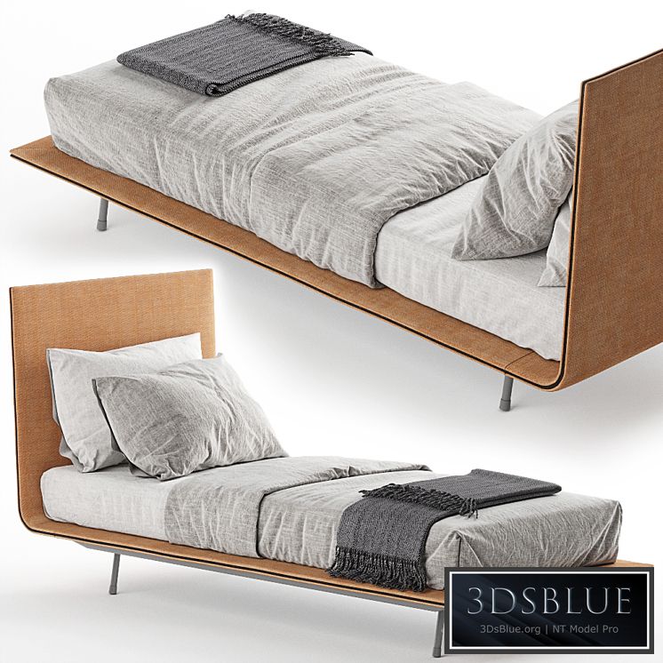 Single bed Bonaldo Thin 3DS Max - thumbnail 3