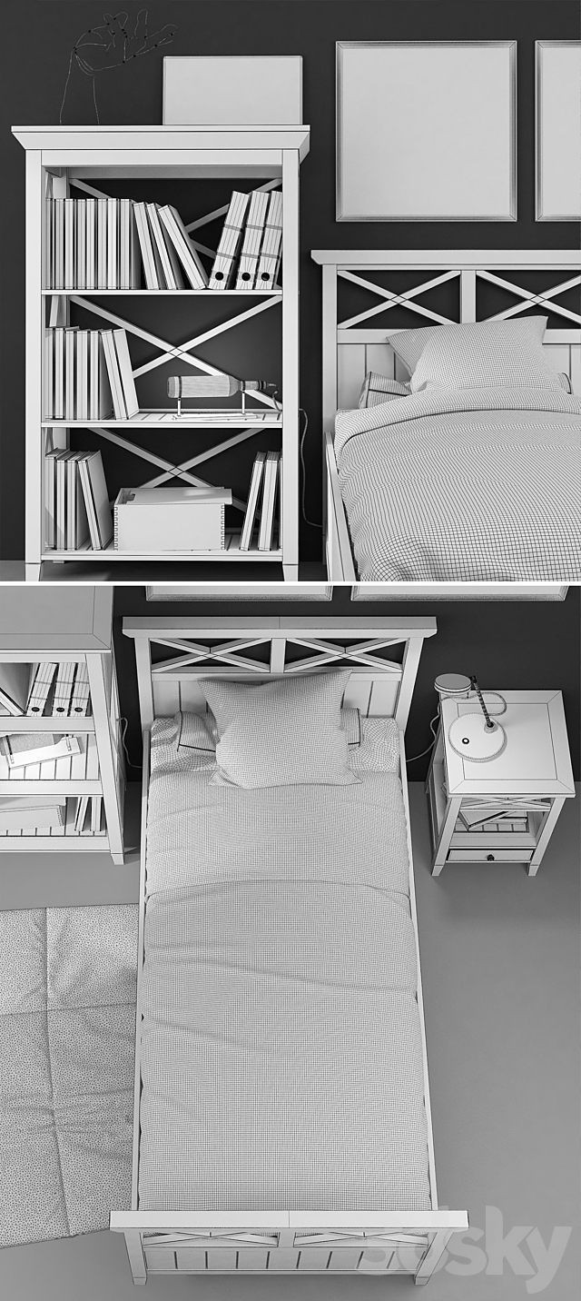 Single bed “Brittany”. “Inlavka” 3DSMax File - thumbnail 3